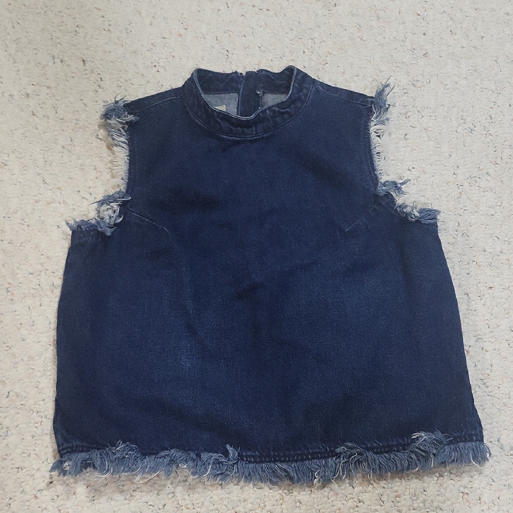 GAP Blue Denim Vest